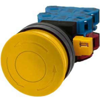 Ảnh của Công tắc dừng khẩn cấp  ( có khối tiếp điểm tháo rời) IDEC HW1B-V522Y 