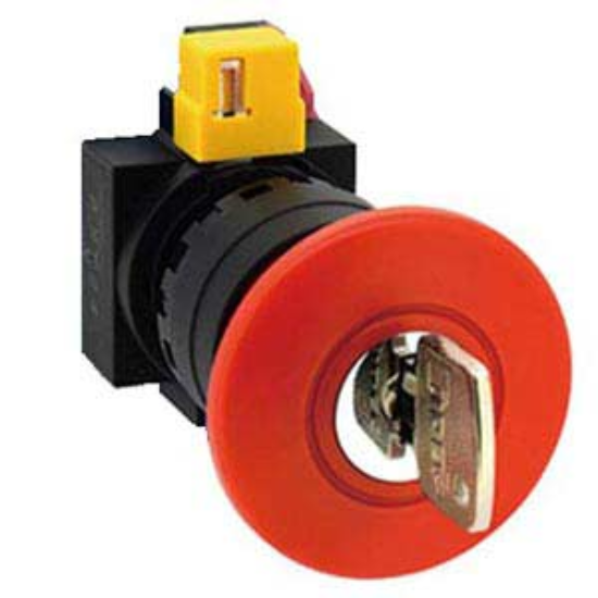Ảnh của Công tắc dừng khẩn cấp  ( có khối tiếp điểm tháo rời) IDEC HW1B-X401R 
