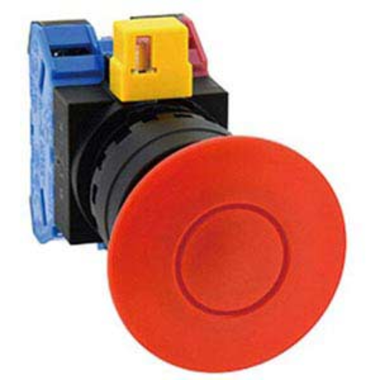 Ảnh của Công tắc dừng khẩn cấp  ( có khối tiếp điểm tháo rời) IDEC HW1B-Y211R 