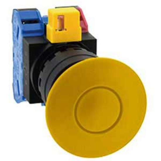 Ảnh của Công tắc dừng khẩn cấp  ( có khối tiếp điểm tháo rời) IDEC HW1B-Y211Y 
