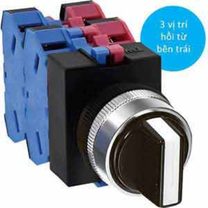 Ảnh của Chuyển mạch 3 vị trí tự hồi IDEC ASW3222 D22 2NO+2NC