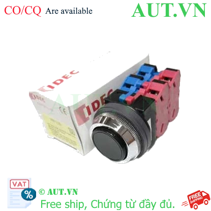 Ảnh của Nút nhấn nhả không đèn IDEC ABN122B D30 2NO+2NC (Đen)