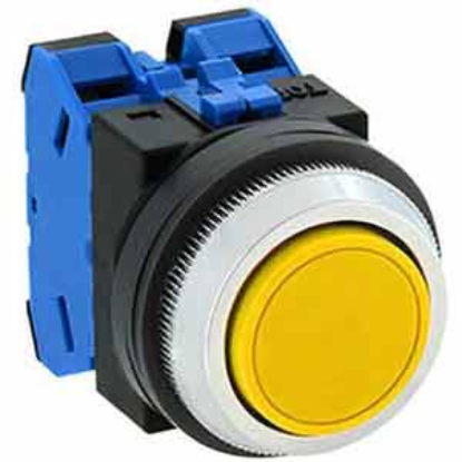 Ảnh của ABN120Y Công tắc LED nhấn nhả IDEC, D30, 2NO, màu vàng