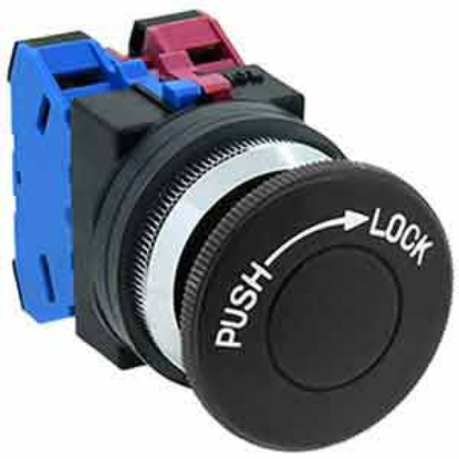 Ảnh của Nút nhấn nhả không đèn IDEC AJN322NB D30 2NO+2NC (Đen)