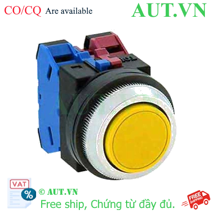 Ảnh của Nút nhấn giữ không đèn IDEC AON122Y D30 2NO+2NC (Vàng)