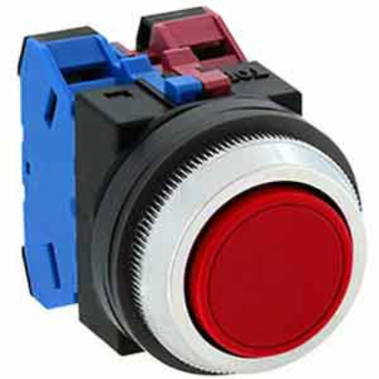 Ảnh của Nút nhấn giữ không đèn IDEC AON111R D30 1NO+1NC (Đỏ)