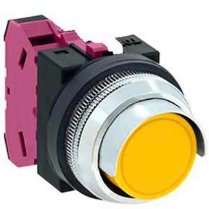 Ảnh của Nút nhấn giữ không đèn IDEC AON2G01Y D30 1NC (Vàng)