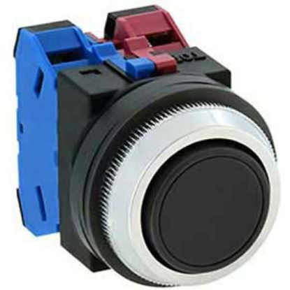 Ảnh của Nút nhấn giữ không đèn IDEC AON111B D30 1NO+1NC (Đen)