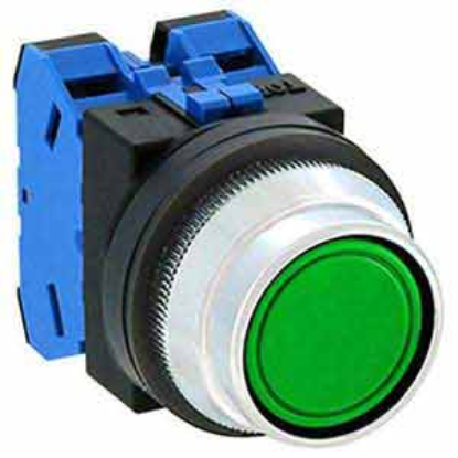 Ảnh của Nút nhấn nhả không đèn IDEC ABN2F20G D30 2NO (Xanh)