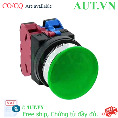 Ảnh của Nút nhấn giữ không đèn IDEC AON311G D30 1NO+1NC (Xanh)