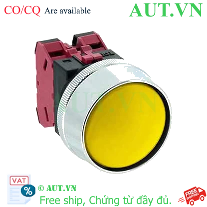 Ảnh của Nút nhấn nhả không đèn IDEC ABN3G02Y D30 2NC (Vàng)