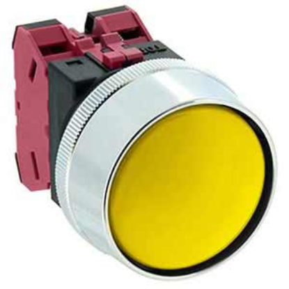 Ảnh của Nút nhấn nhả không đèn IDEC ABN3G02Y D30 2NC (Vàng)