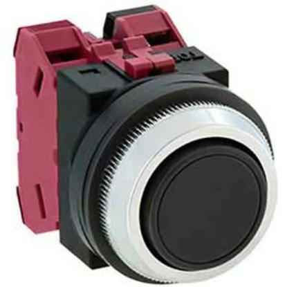 Ảnh của Nút nhấn giữ không đèn IDEC AON102B D30 2NC (Đen)