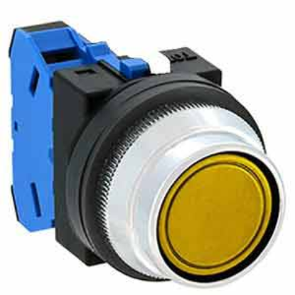 Ảnh của Nút nhấn giữ không đèn IDEC AON2F10Y D30 1NO (Vàng)