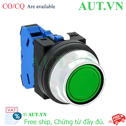 Ảnh của Nút nhấn giữ không đèn IDEC AON2F10G D30 1NO (Xanh)