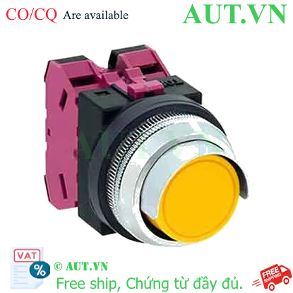 Ảnh của Nút nhấn giữ không đèn IDEC AON2G02Y D30 2NC (Vàng)