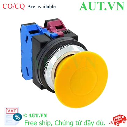 Ảnh của Nút nhấn nhả không đèn IDEC AZN311NY D30 1NO+1NC (Vàng)