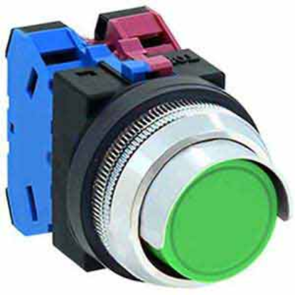 Ảnh của Nút nhấn nhả không đèn IDEC ABN2G11G D30 1NO+1NC (Xanh)