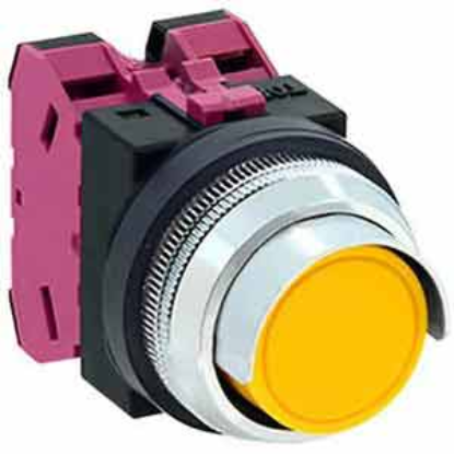 Ảnh của Nút nhấn nhả không đèn IDEC ABN2G02Y D30 2NC (Vàng)