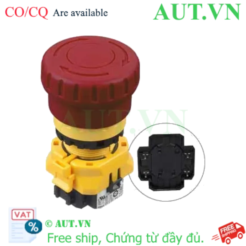 Ảnh của Nút dừng khẩn cấp không đèn IDEC XW1E-BV402VR 