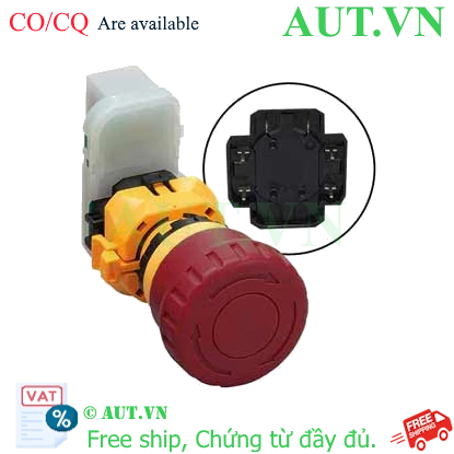 Ảnh của Nút dừng khẩn cấp không đèn IDEC XW1E-BV403VR-BC 