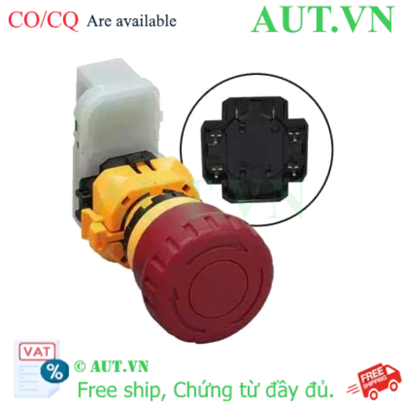Ảnh của Nút dừng khẩn cấp không đèn IDEC XW1E-BV403VR-BC 