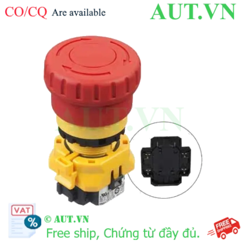 Ảnh của Nút dừng khẩn cấp không đèn IDEC XW1E-BV403VRH 