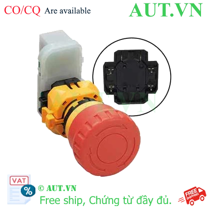 Ảnh của Nút dừng khẩn cấp không đèn IDEC XW1E-BV403VRH-BC 