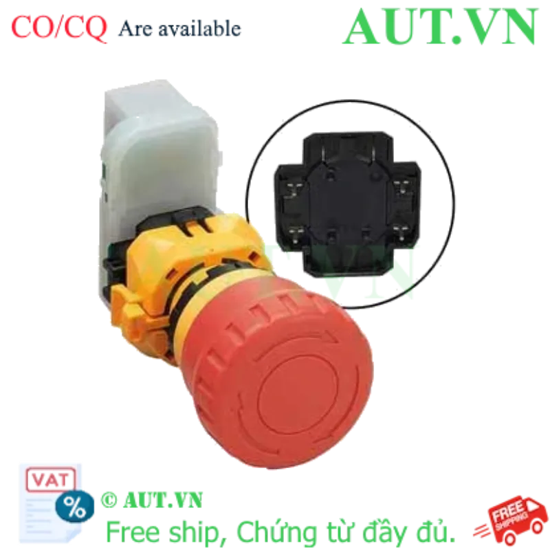 Ảnh của Nút dừng khẩn cấp không đèn IDEC XW1E-BV403VRH-BC 