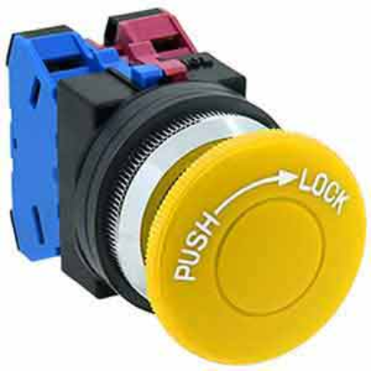 Ảnh của Nút nhấn nhả không đèn IDEC AJN311NY D30 1NO+1NC (Vàng)