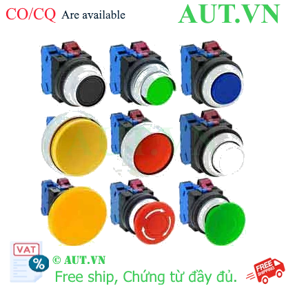 Ảnh của Nút nhấn nhả không đèn IDEC ABN3G22B D30 2NO+2NC (Đen)