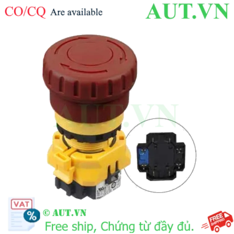 Ảnh của Nút dừng khẩn cấp không đèn IDEC XW1E-BV413VR 