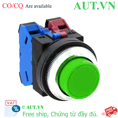 Ảnh của Nút nhấn giữ không đèn IDEC AON202G D30 2NC (Xanh)