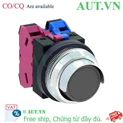 Ảnh của Nút nhấn giữ không đèn IDEC AON2G11B D30 1NO+1NC (Đen)