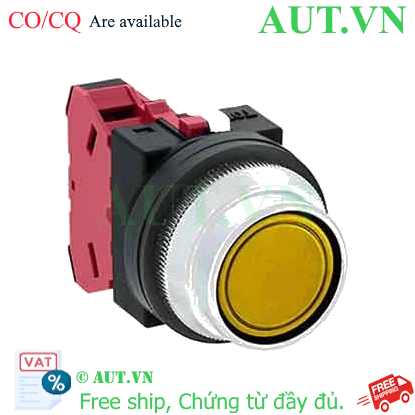 Ảnh của Nút nhấn giữ không đèn IDEC AON2F01Y D30 1NC (Vàng)
