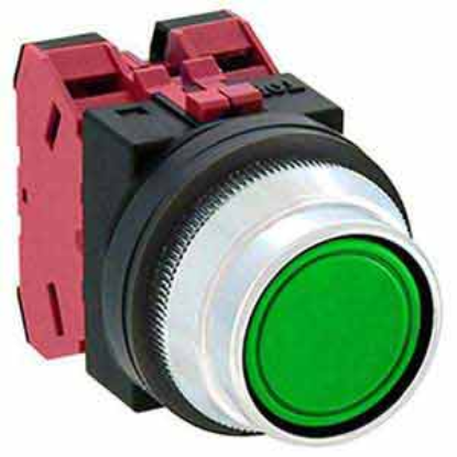 Ảnh của Nút nhấn nhả không đèn IDEC ABN2F02G D30 2NC (Xanh)