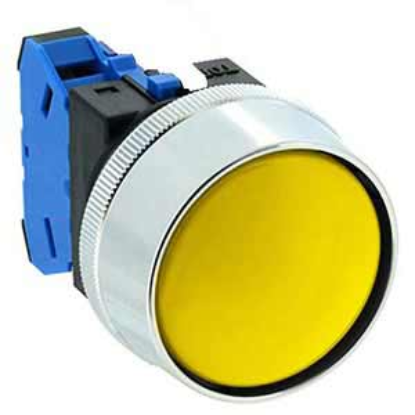 Ảnh của Nút nhấn nhả không đèn IDEC ABN3G10Y D30 1NO (Vàng)