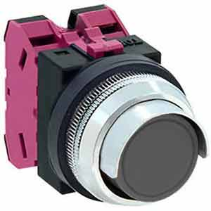 Ảnh của Nút nhấn nhả không đèn IDEC ABN2G02B D30 2NC (Đen)