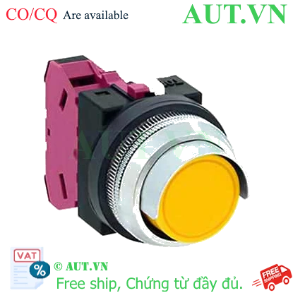 Ảnh của Nút nhấn nhả không đèn IDEC ABN2G01Y D30 1NC (Vàng)
