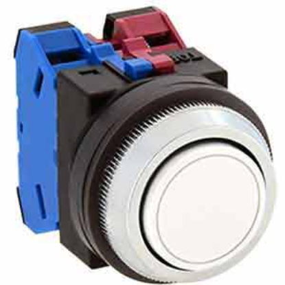 Ảnh của Nút nhấn giữ không đèn IDEC AON122W D30 2NO+2NC (Trắng)