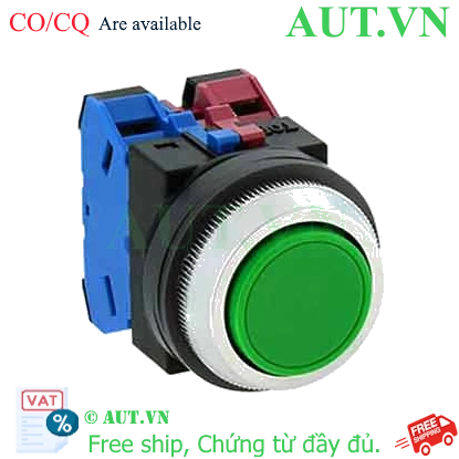 Ảnh của Nút nhấn giữ không đèn IDEC AON111G D30 1NO+1NC (Xanh)