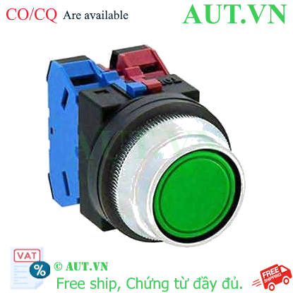Ảnh của Nút nhấn giữ không đèn IDEC AON2F11G D30 1NO+1NC (Xanh)