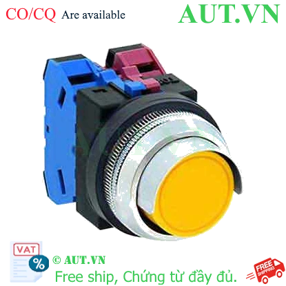 Ảnh của Nút nhấn giữ không đèn IDEC AON2G11Y D30 1NO+1NC (Vàng)