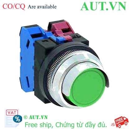 Ảnh của Nút nhấn giữ không đèn IDEC AON2G11G D30 1NO+1NC (Xanh)
