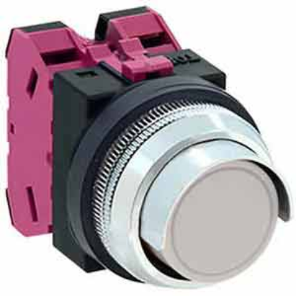 Ảnh của Nút nhấn giữ không đèn IDEC AON2G02W D30 2NC (Trắng)