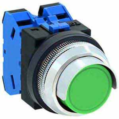 Ảnh của Nút nhấn giữ không đèn IDEC AON2G20G D30 2NO (Xanh)