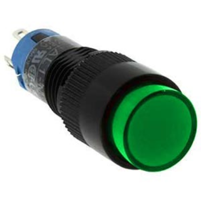 Ảnh của Nút nhấn nhả có đèn IDEC AL1M-M11G 2.9VDC D10 1NO+1NC (Xanh)