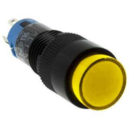 Ảnh của Nút nhấn nhả có đèn IDEC AL1M-M11Y 2.7VDC D10 1NO+1NC (Vàng)