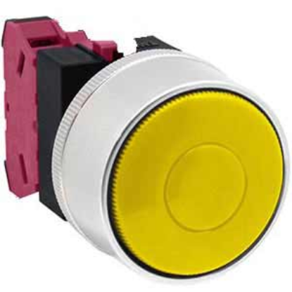 Ảnh của Nút nhấn nhả không đèn IDEC ABGW401Y-MAU D22 1NC (Vàng)