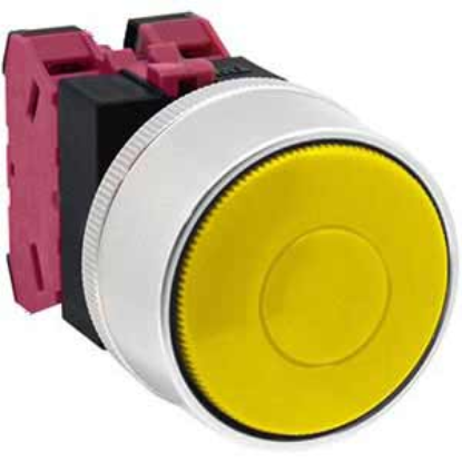 Ảnh của Nút nhấn nhả không đèn IDEC ABGW402Y D22 2NC (Vàng)